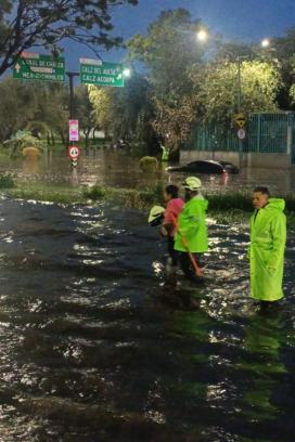 Los servicios de emergencia a laboraron en Periférico Sur y Viaducto Tlalpan