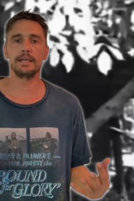 James Franco publica video de supuesto extraterrestre.