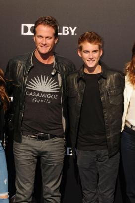 ANAHEIM, CA - MAY 09: (L-R) Kaia Gerber, businessman Rande Gerber, Presley Gerber and model Cindy Crawford attend Disney's 'Tomorrowland' - Los Angeles Premiere at AMC Downtown Disney 12 Theater on May 9, 2015 in Anaheim, California.CAP/ROT/TM ©TM/ROT/Capital Pictures