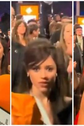 Jenna Ortega vivió un incómodo momento con un fan en una alfombra roja