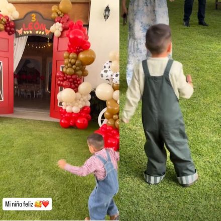 El pequeño León tuvo el cumpleaños de sus sueños con una granja llena de juegos y actividades.