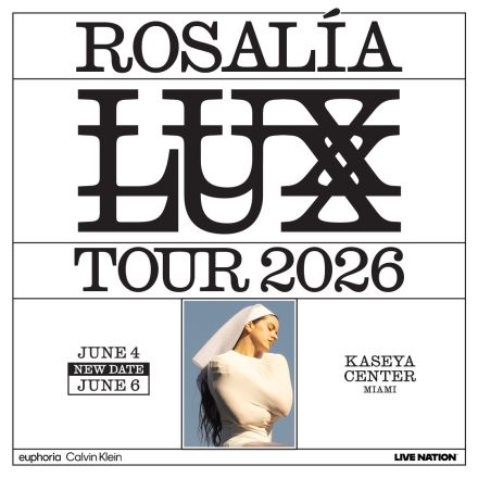 Rosalía aplaza conciertos de su gira "Lux" en Florida por emergencia familiarRosalía aplaza conciertos de su gira "Lux" en Florida por emergencia familiar