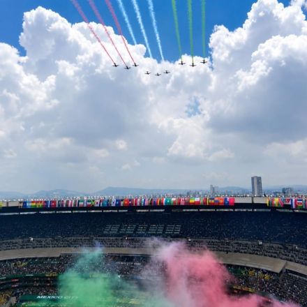 El momento cumbre fue el show aéreo.