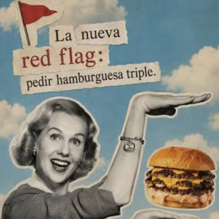 Hamburguesa triple, el nuevo meme en redes.