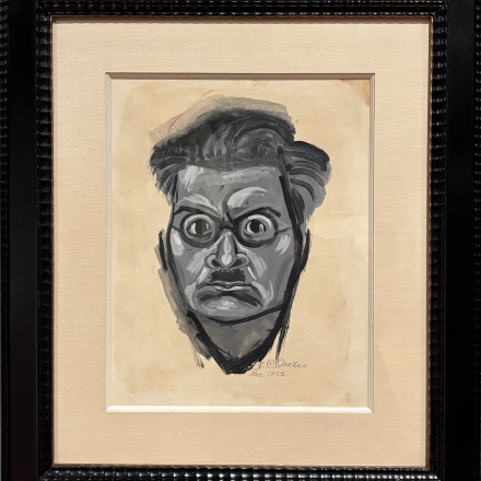 Autorretrato, de José Clemente Orozco, una de las 30 obras de la Colección Gelman Santander que cuentan con Declaratoria de Monumento Artístico.
