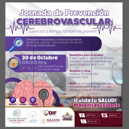 La jornada iniciará a partir de las 9 de la mañana en las instalaciones del DIF Nezahualcóyotl, ubicadas en calle Aviación Civil