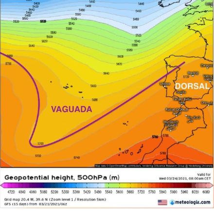 ¿Qué es una vaguada y qué significa en el pronóstico del tiempo?