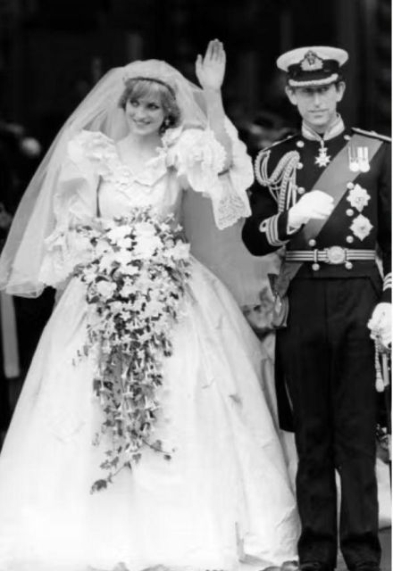 La princesa Diana ocultó amuletos especiales en su vestido de novia para atraer la buena suerte. | hrp.org.uk