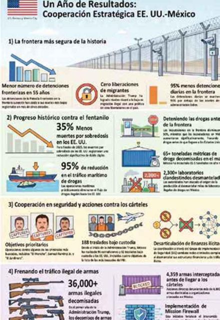 Destaca EU resultado real en seguridad