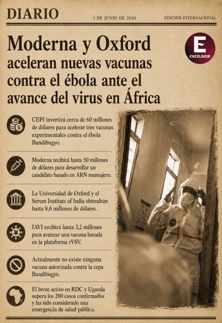 Moderna y Oxford aceleran nuevas vacunas contra el ébola ante el avance del virus en África