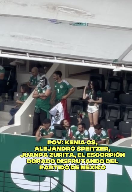 Alex Montiel conocido como el Escorpión Dorado vio el partido ianugural desde un palco