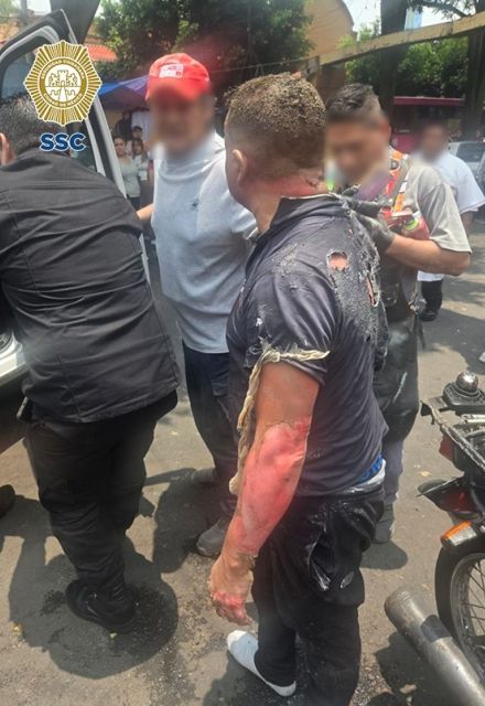 Sujeto que viajaba en el vehículo que estalló en calles de la colonia Tacubaya, en la alcaldía Miguel Hidalgo, en la CDMX