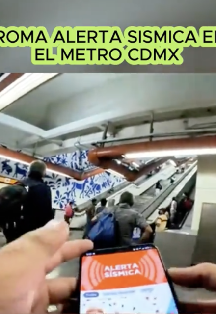 Broma de Alerta Sísmica en Metro CDMX.