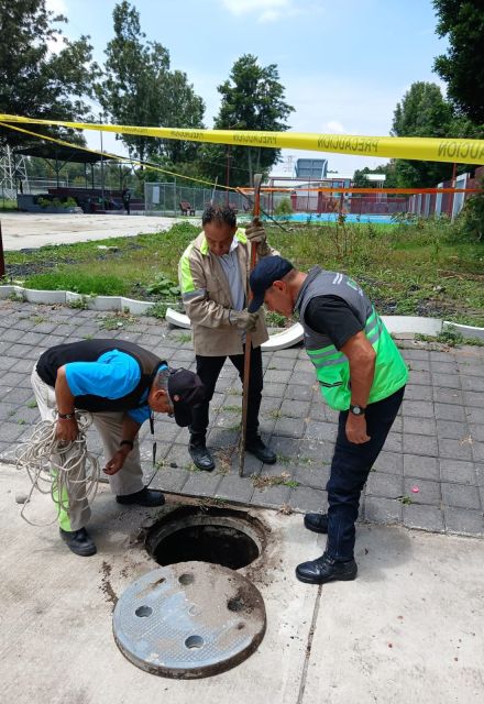 Los trabajos se realizan en coordinación con la Secretaría de Gestión Integral de Riesgos y Protección Civil