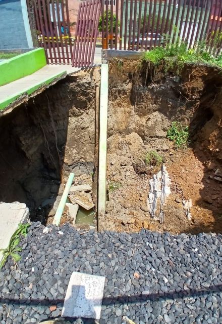 Los trabajos se realizan en coordinación con la Secretaría de Gestión Integral de Riesgos y Protección Civil