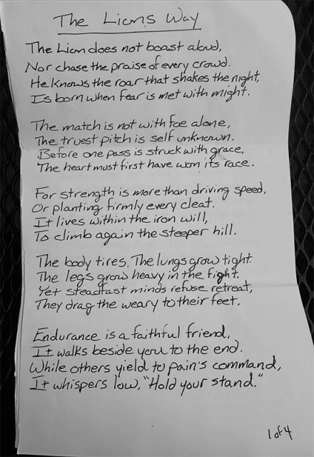 El poema del conductor Michael Chandler que publicó Jude Bellingham