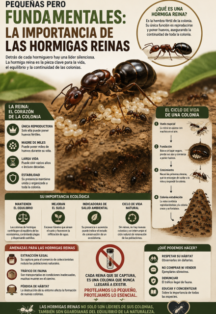 A diferencia de las hormigas obreras, una hormiga reina es la única capaz de fundar una colonia.