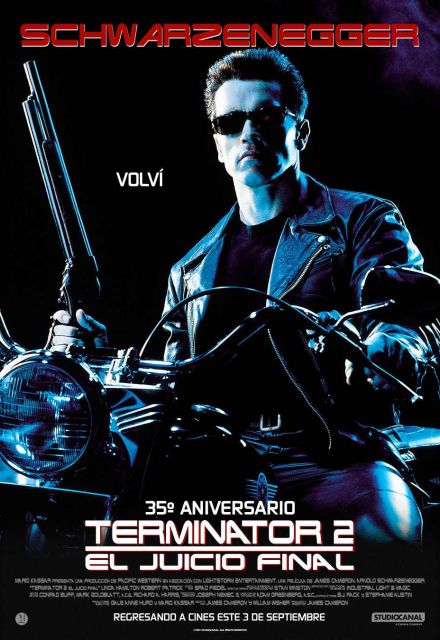 Terminator 2 regresa a los cines como parte de los reestrenos de septiembre.