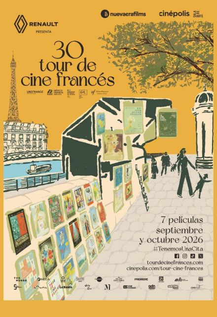 El Tour de Cine Francés 2026 celebra 30 años de historia en México.