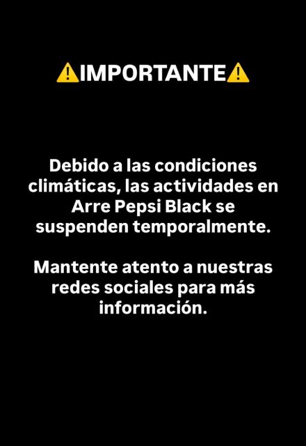 El festival Arre anuncio la suspensión de los conciertos