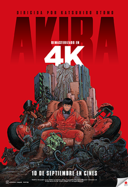 Poster promocional de Akira en 4K