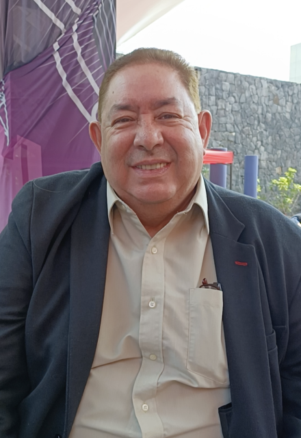 Juan Carlos Navarro, director del Mariachi 2000 del maestro Cutberto Pérez en entrevista para Excélsior en el CENART.