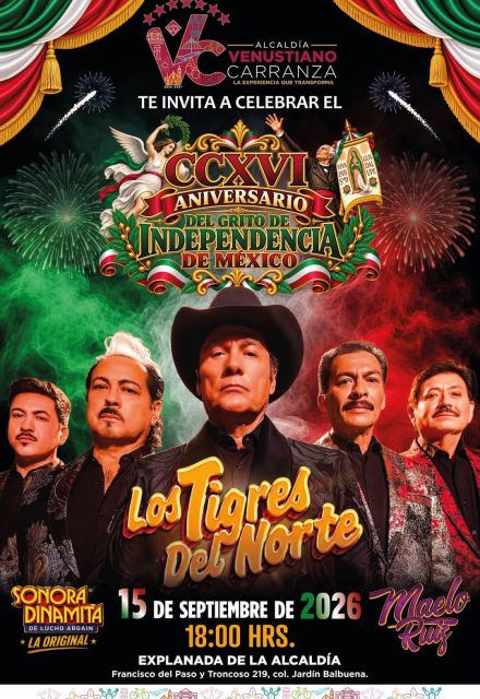 Los Tigres del Norte gratis en CDMX.