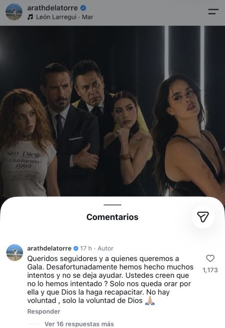 Arath de la Torre comentó que han querido ayudar a Gala Montes