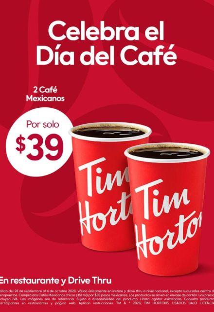 Tim Hortons tiene otras promociones aunque no están disponibles en todas las tiendas