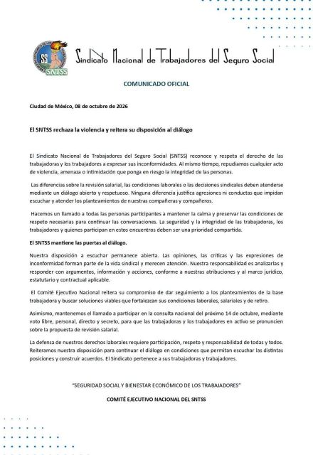 comunicado sindicato imss