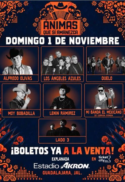 Alfredo Olivas, Los Ángeles Azules y Duelo encabezarán el Festival Ánimas 2026