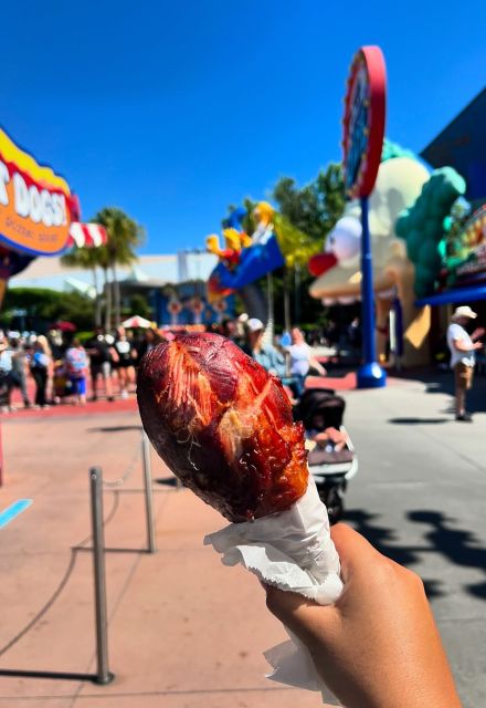 La pierna de pavo estilo Disneyland se puede compartir en familia.