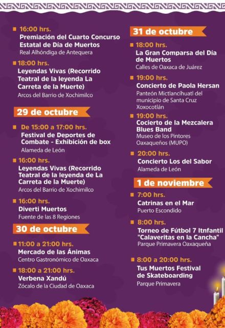 “La fiesta más viva de todas” en Oaxaca: cuándo inicia y qué hacer por el Día de Muertos