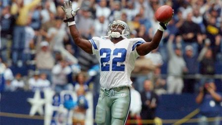 Emmitt Smith sumó 164 anotaciones por la vía terrestre (AP)
