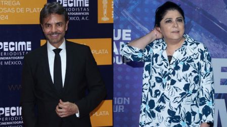 Eugenio Derbez y Victoria Ruffo se reencontraron tras el nacimiento de su nieta Tessa. Foto: Cuartoscuro