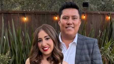 Bertha Ocaña y su pareja