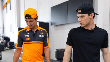 Lando Norris recorrió las instalaciones de Arrow McLaren en Indianápolis