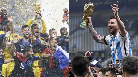 Francia (2018) y Argentina (2022) fueron campeones del mundo partiendo desde el Grupo C.