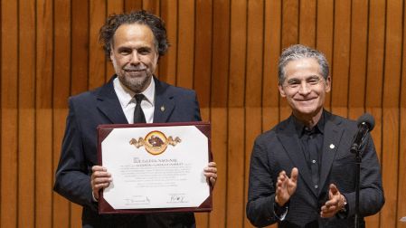 Ciudad de México.26 mayo 2026.Alejandro Gonzlez Iñarritu / Ceremonia de ingreso del cineasta Colegio Nacional.Foto: Eduardo Jiménez Fernández