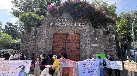 Los integrantes del colectivo mostraron su preocupación porque el acervo del Museo Dolores Olmedo abandone Xochimilco.