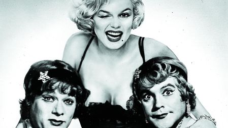 Marilyn Monroe, Jack Lemmon y Tony Curtis en Una Eva y dos Adanes.