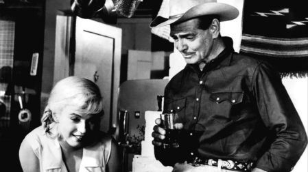 En Los inadaptados, de 1961, con Clark Gable (última cinta terminada para los dos).