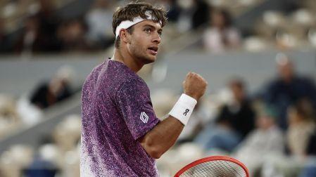 Flavio Cobolli celebró a lo grande su primera clasificación a Semis de un Grand Slam