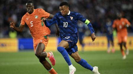 Kylian Mbappe no pudo lucir en el mediotiempo que tuvo para jugar con Francia.