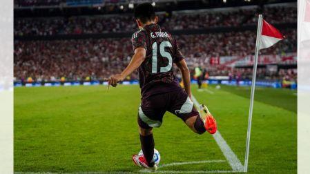 Gilberto Mora debutó con la Selección Mexicana el 16 de enero, 2025 frente al Inter de Porto Alegre.