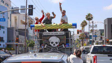 Los miembros originales de Jackass aparecieron en Hollywood.