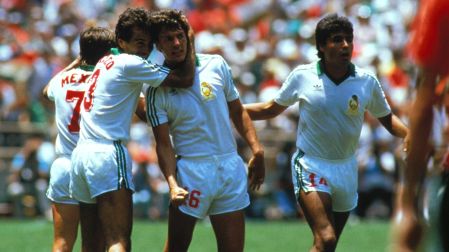 Fernando Quirarte durante el Mundial 1986, donde México llegó hasta Cuartos de Final.