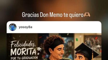 Morito utilizó su Instagram para agradecer la felicitación.