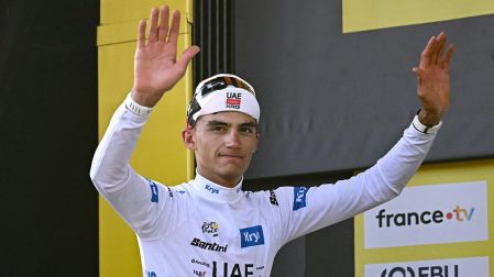 Isaac del Toro portará por quinto día el 'maillot' blanco del Tour de Francia 2026