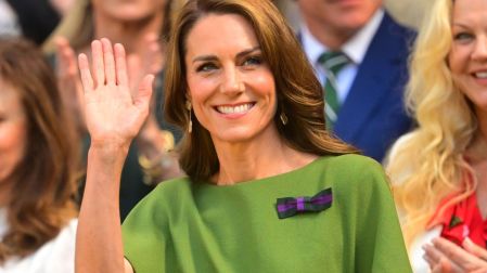 Kate Middleton estuvo acompañada de su esposo y dos de sus tres hijos